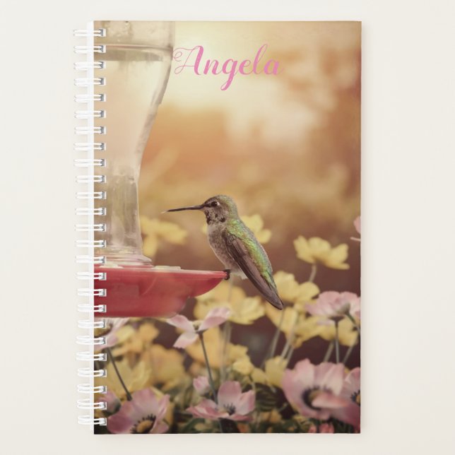 Anna's Hummingbird personalised planner (Front)