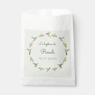 Anna's Hummingbirds Baptism Favour Bags