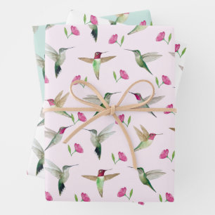 Anna's Hummingbirds Wrapping Paper Sheet