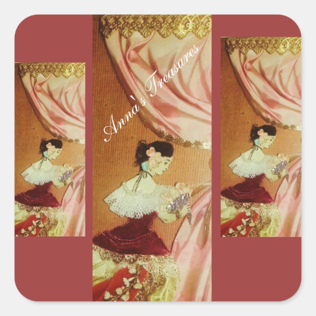 Anna's Treasures Square Stickers (Front)