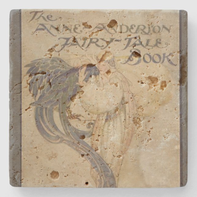 Anne Anderson Fairytale Book Cover--Stone Coaster (Front)