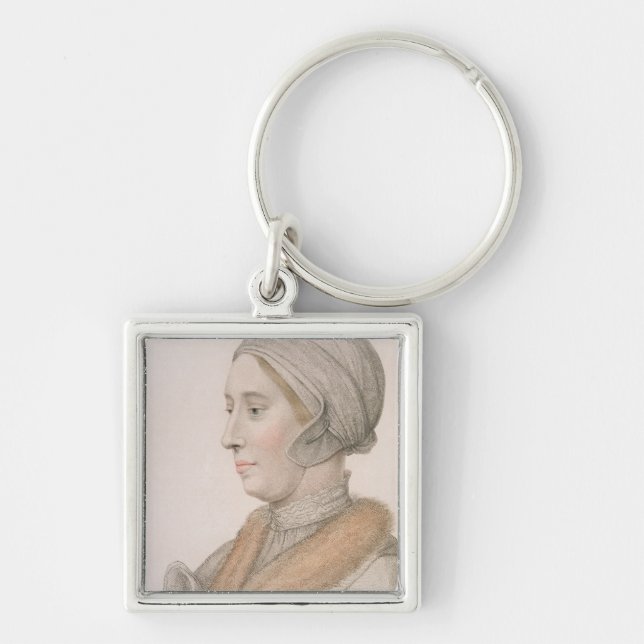 Anne Boleyn (1507-36) engraved by Francesco Bartol Key Ring (Front)