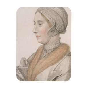 Anne Boleyn (1507-36) engraved by Francesco Bartol Magnet