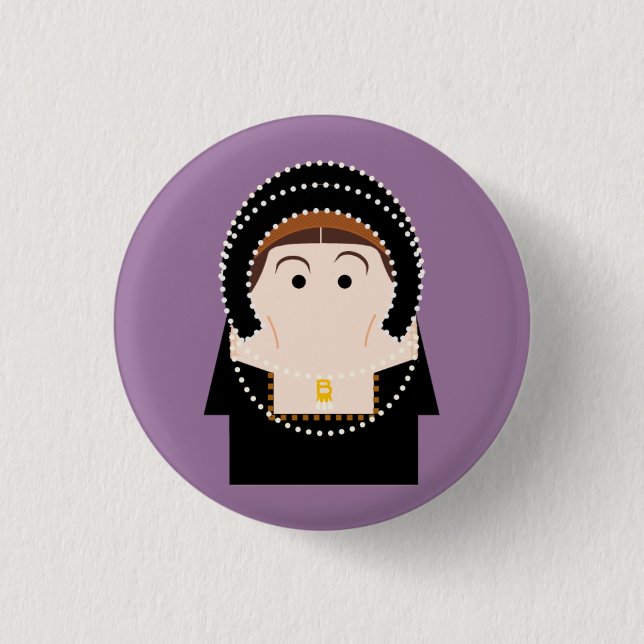 Anne Boleyn 3 Cm Round Badge (Front)