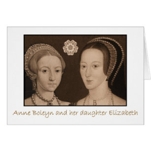 Anne Boleyn and her daughter Elizabeth