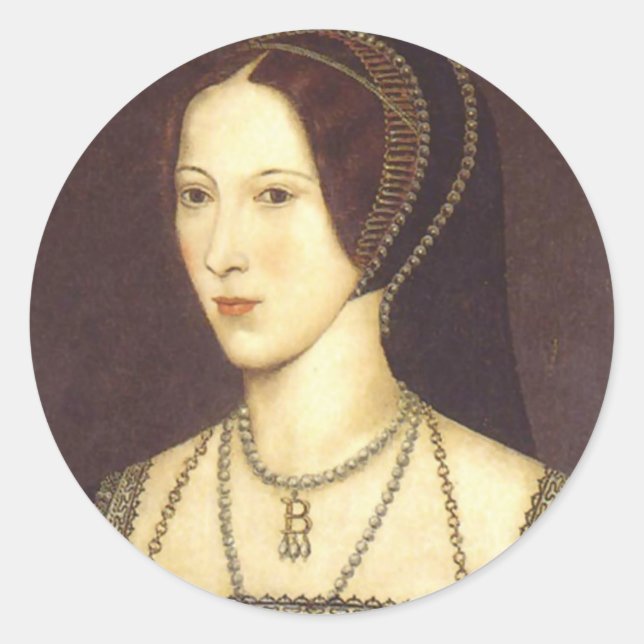 Anne Boleyn Classic Round Sticker (Front)
