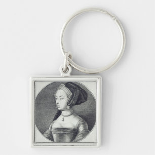 Anne Boleyn, etched by Wenceslaus Hollar, 1649 Key Ring