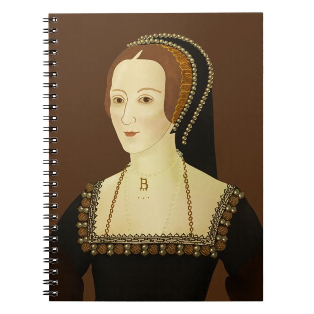 Anne Boleyn - historical illustration Notebook (Front)