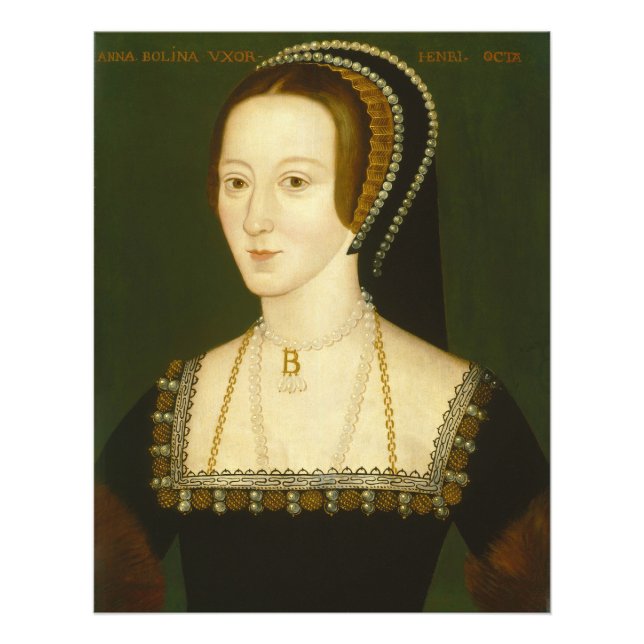 Anne Boleyn Second Wife of Henry VIII Portrait Photo Print (Front)