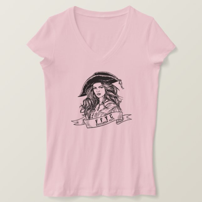 Anne Bonny Women's V Neck T-Shirt (Design Front)