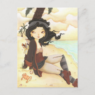 Anne - fairy pirate fantasy post card