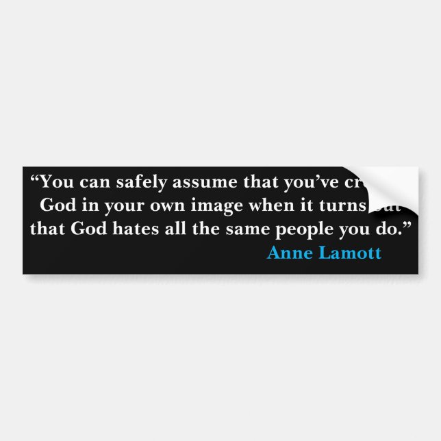 ANNE LAMOTT Bumper Sticker (Front)