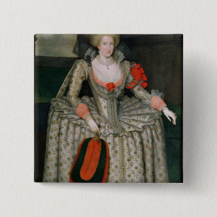 Anne of Denmark, c.1605-10 15 Cm Square Badge