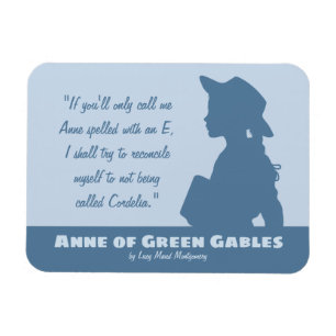 Anne of Green Gables CC1088 Montgomery quotes Magnet