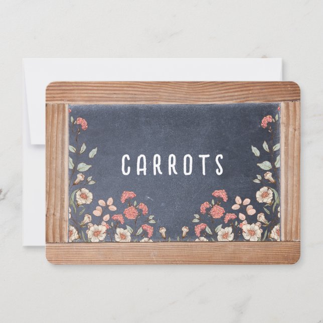 Anne of Green Gables Chalkboard Menu/Place Card (Front)