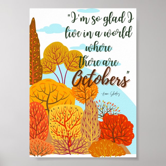 Anne of Green Gables October Poster (Front)