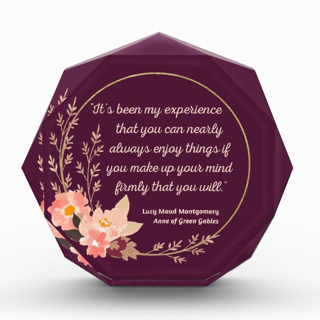 Anne Of Green Gables Quote I - Cute Style Photo Block (Front)