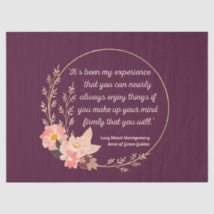 Anne Of Green Gables Quote I - Cute Style Tissue Paper