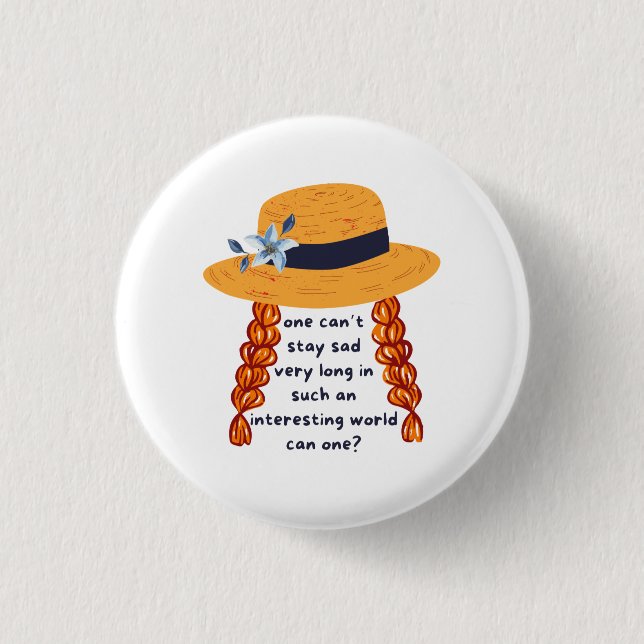 Anne Of Green Gables Shirley Book Quote 3 Cm Round Badge (Front)