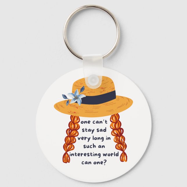 Anne Of Green Gables Shirley Book Quote Key Ring (Front)