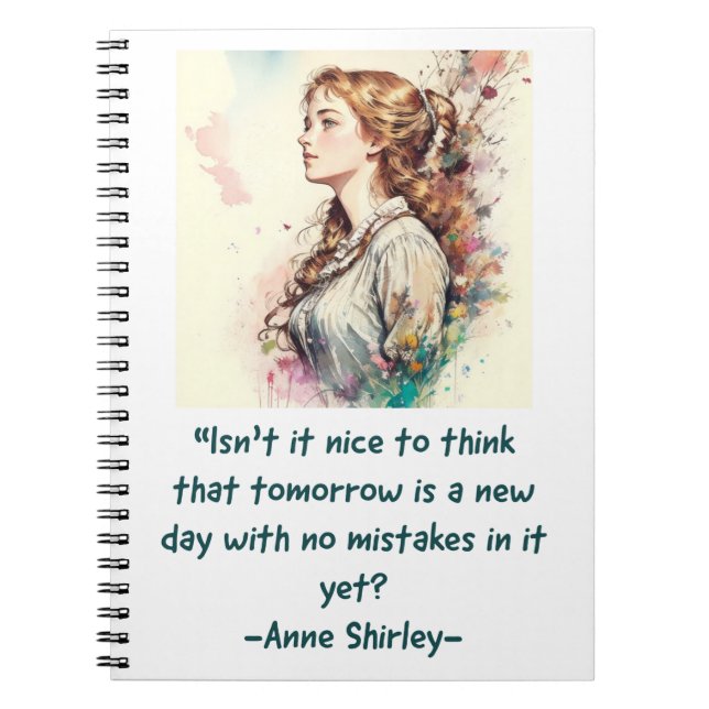 Anne of Green Gables watercolor print Notebook (Front)