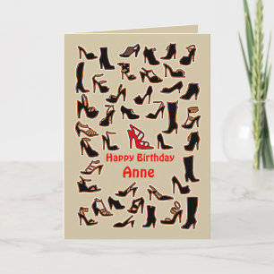 Anne Shoes Happy Birthday Card