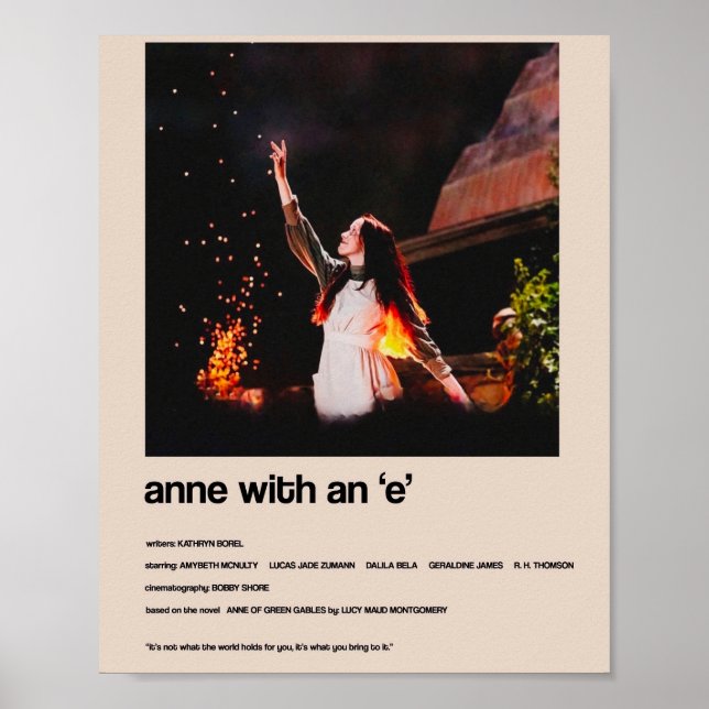 Anne with an E - Alternate Minimalist Cover  Poster (Front)
