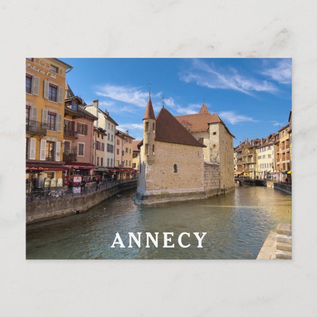 Annecy France French Travel Photo Postcard (Front)