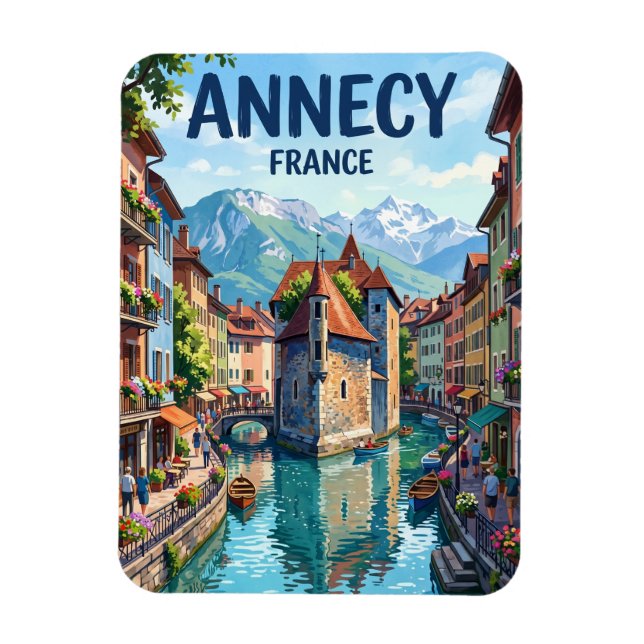 Annecy France Magnet (Vertical)