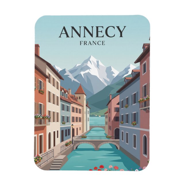 Annecy France Magnet (Vertical)