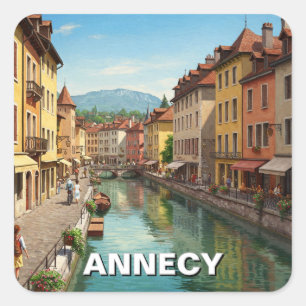 Annecy France Square Sticker