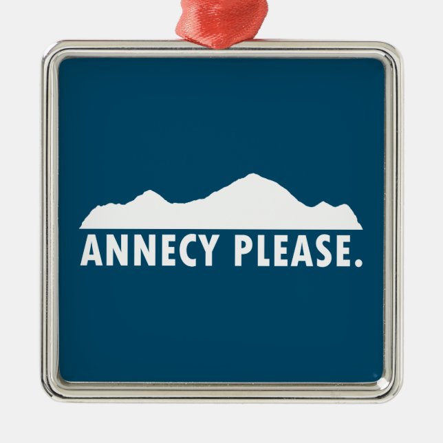 Annecy Please Metal Tree Decoration (Front)