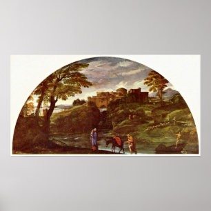 Annibale Carracci - The Flight into Egypt Poster