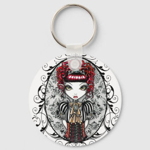 "Annie" Gothic Victorian Couture Fairy Keychain