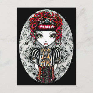 Annie Gothic Victorian Fae Postcard