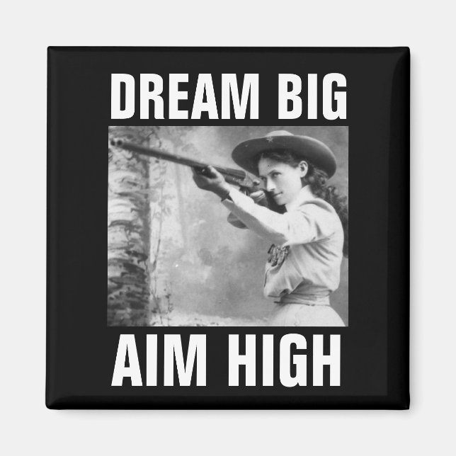 ANNIE OAKLEY WITH GUN, FRIDGE MAGNET (Front)