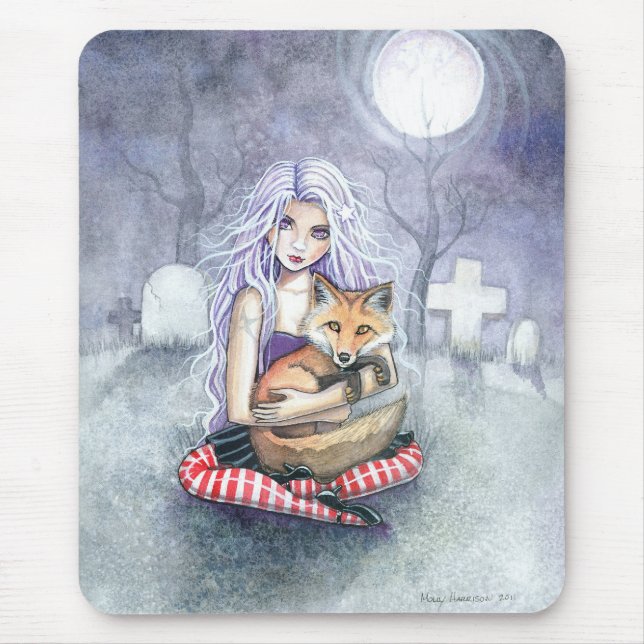 Annie's Fox Gothic Fantasy Mousepad (Front)