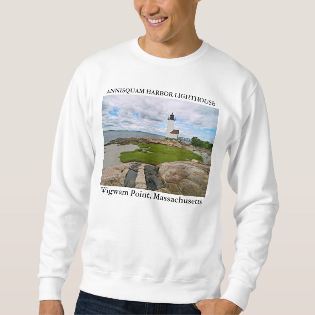 Annisquam Harbour Lighthouse, Massachusetts Sweatshirt (Front)