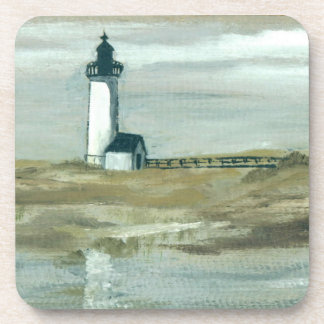 Annisquam Lighthouse Painting Coaster