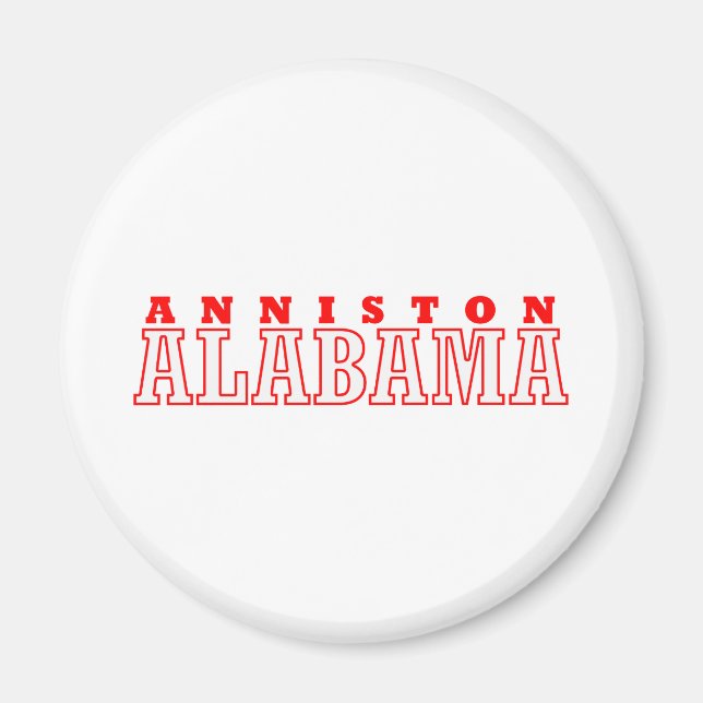 Anniston, Alabama City Design Magnet (Front)