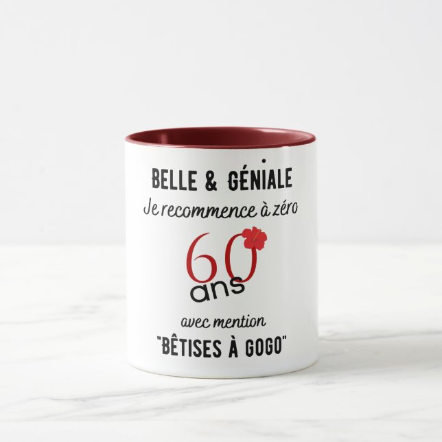 anniversaire 60 ans mug (Center)