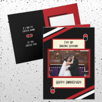 Anniversary amazing husband black red photo