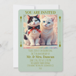 " ANNIVERSARY ANNOUNCEMENT INVITATION CARD "