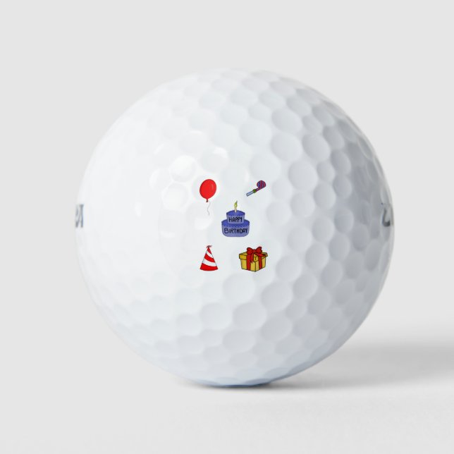 Anniversary Birthday Pack Golf Balls (Front)