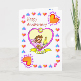 Anniversary card - 30th Pearl