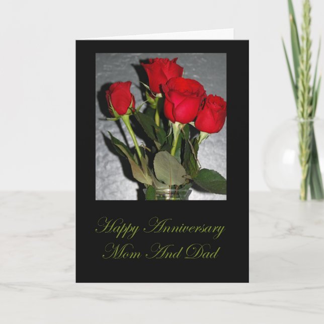 Anniversary Card For Mum And Dad (Front)