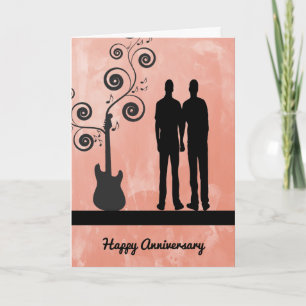 Anniversary Card for Son & Husband with Guitar