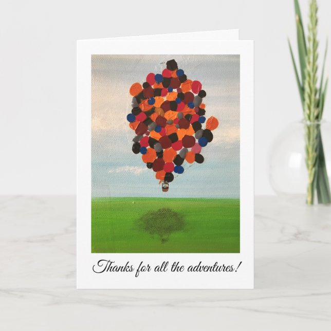 Anniversary Card - Thanks for the adventures! (Front)