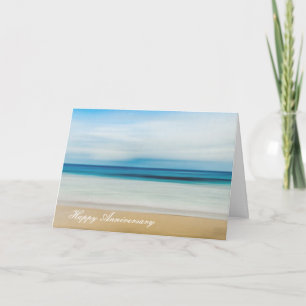 Anniversary card with Beautiful Beach Colours