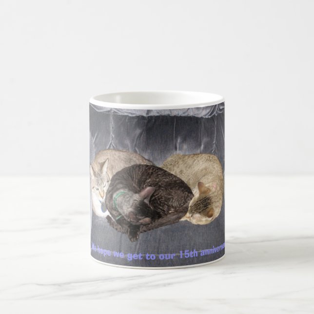 Anniversary Cats Coffee Mug (Center)